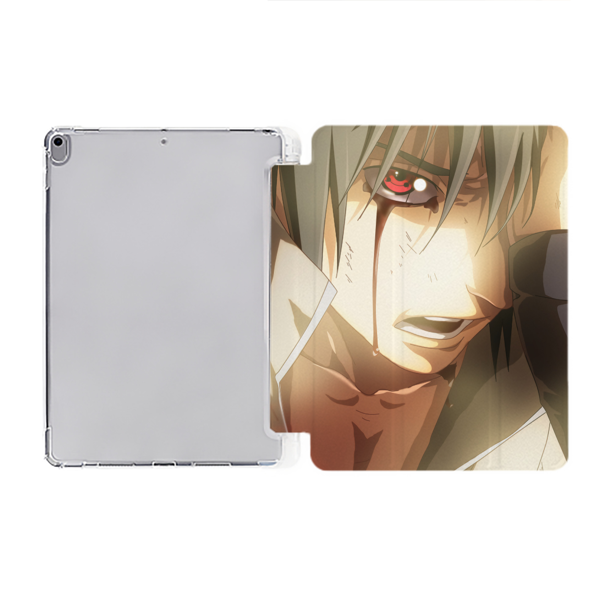 （画像用） NARUTO -ナルト- NARUTO -ナルト- 疾風伝 IPad ケース ペン収納付き 三つ折りスタンド PUレザー×シリコン 対応機種9.5/10.5/10.9インチ